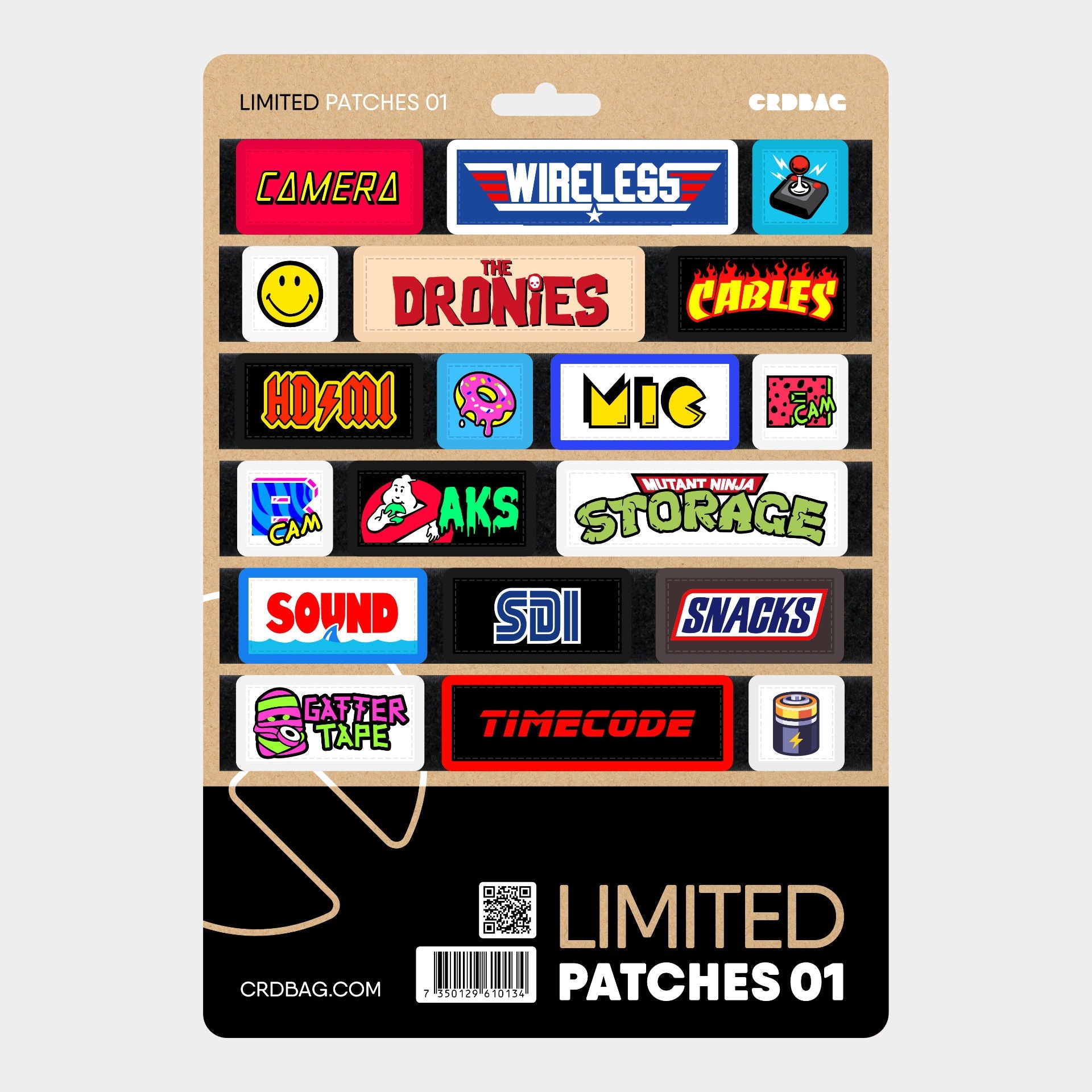 Limited Edition Bag Patches for Camera Gear - CRDBAG