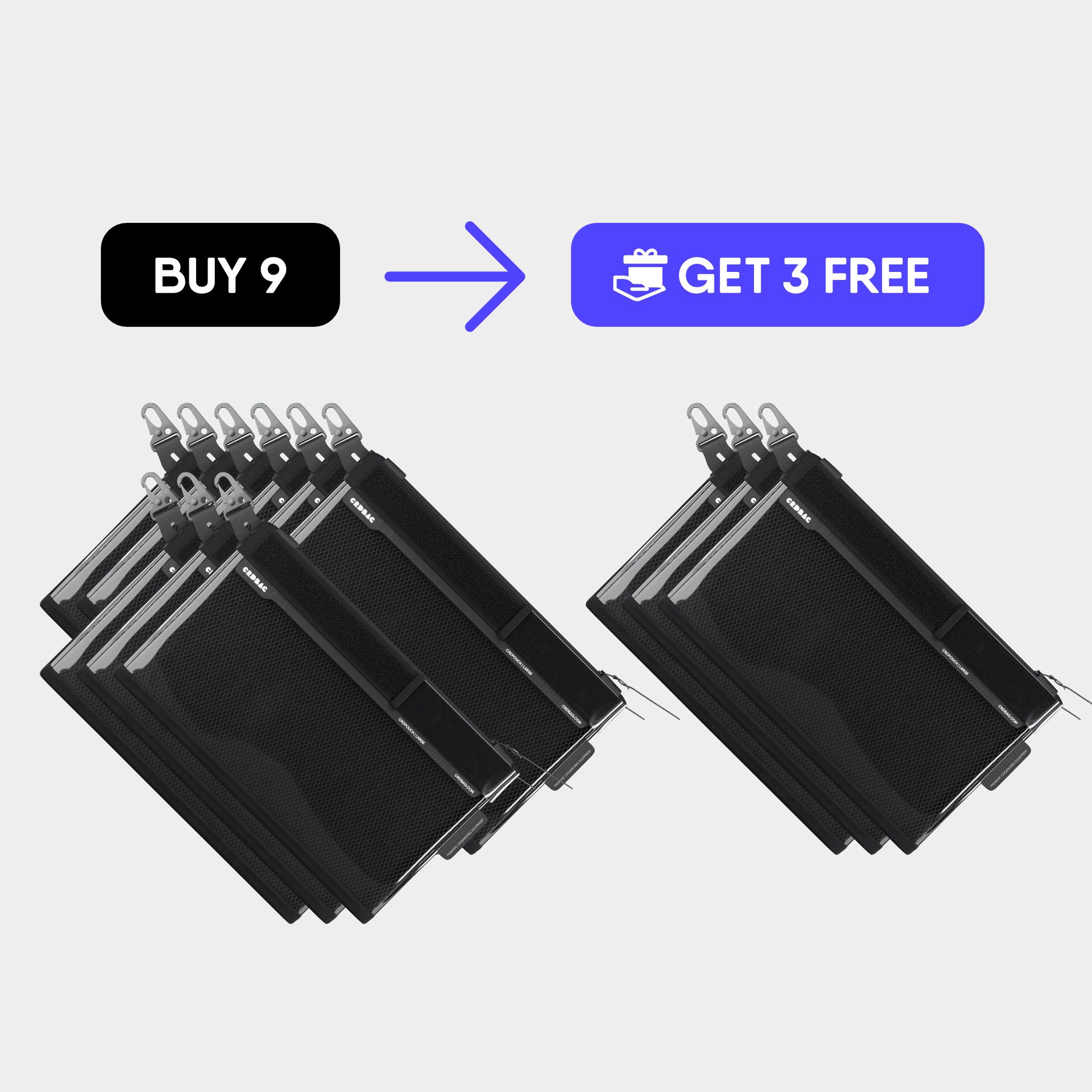 CRDPOUCH Large 9+3 Free Bundle