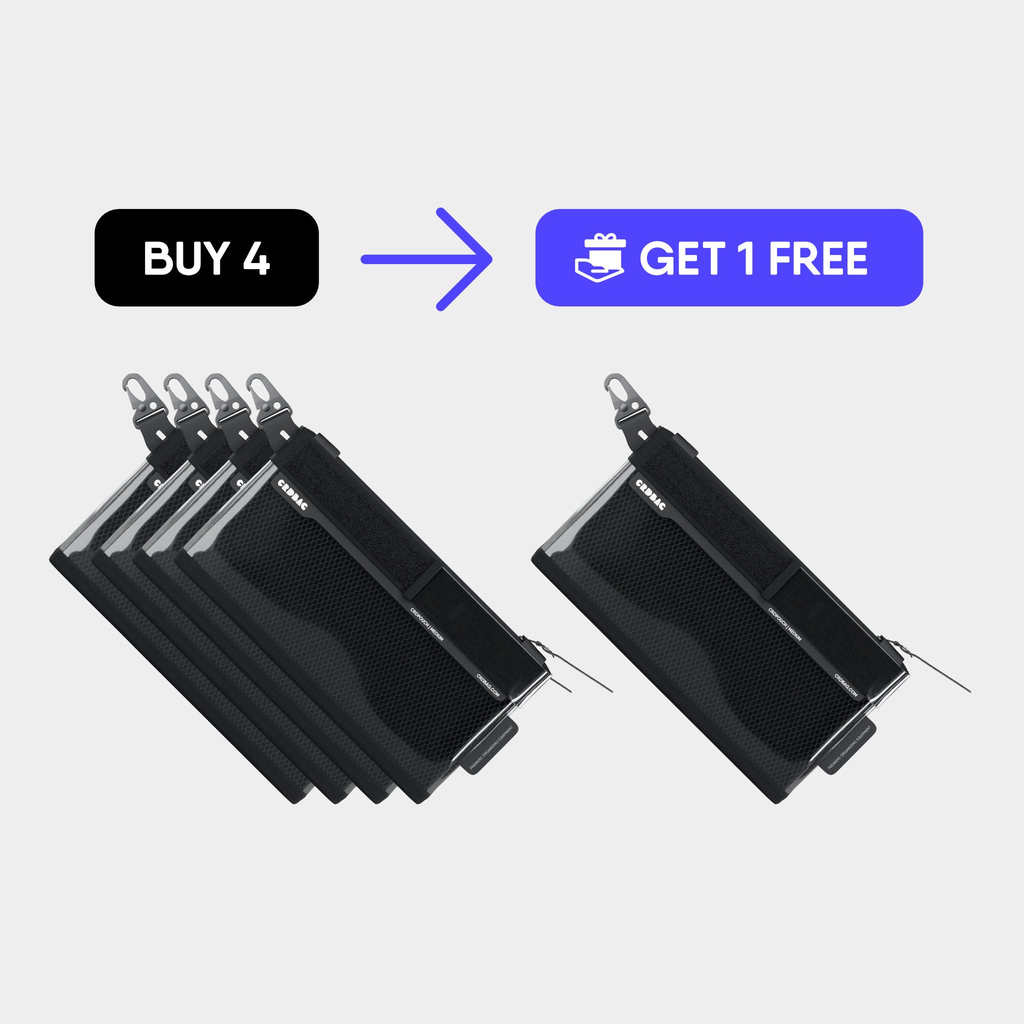 CRDPOUCH Medium 4+1 Bundle