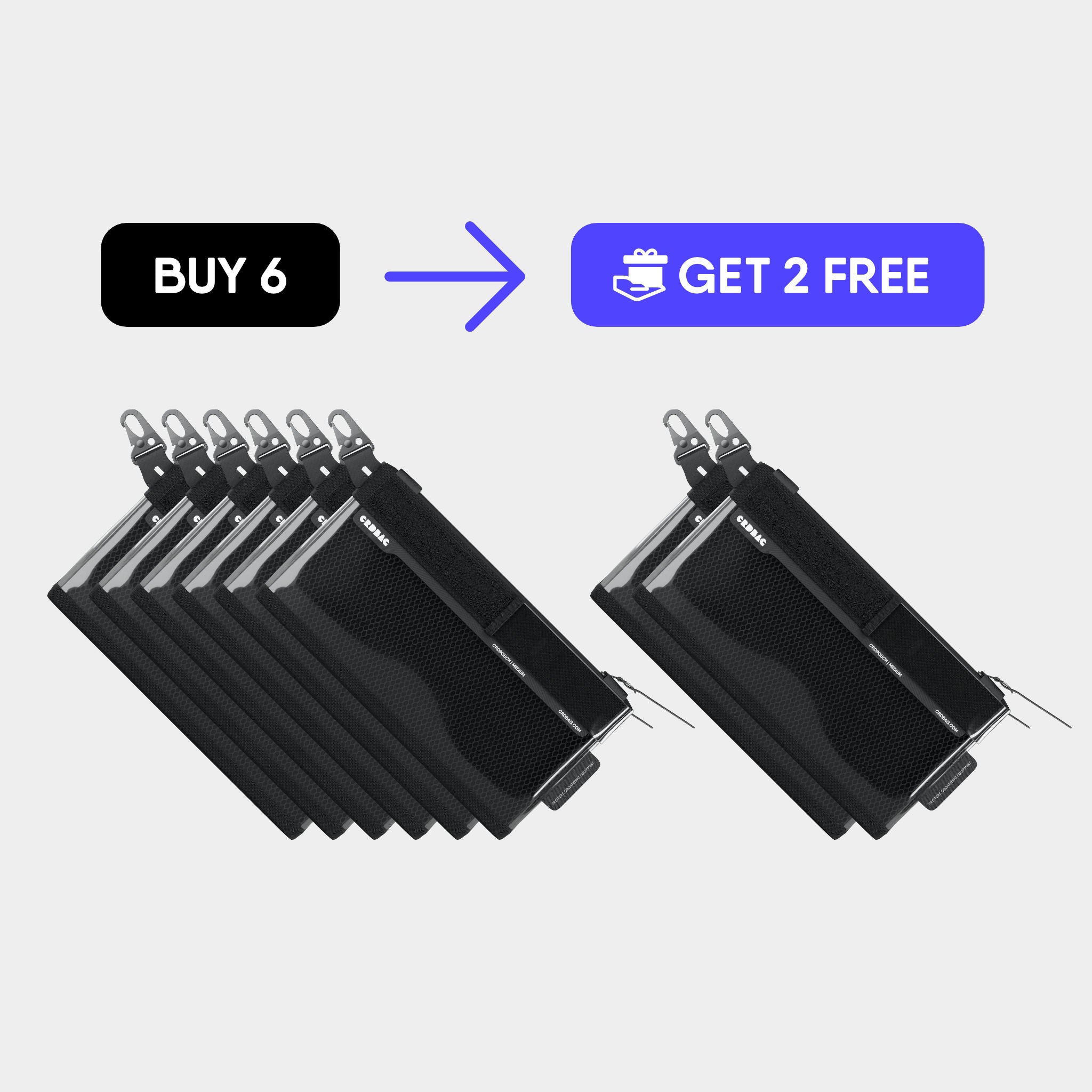 CRDPOUCH Medium 6+2 Bundle