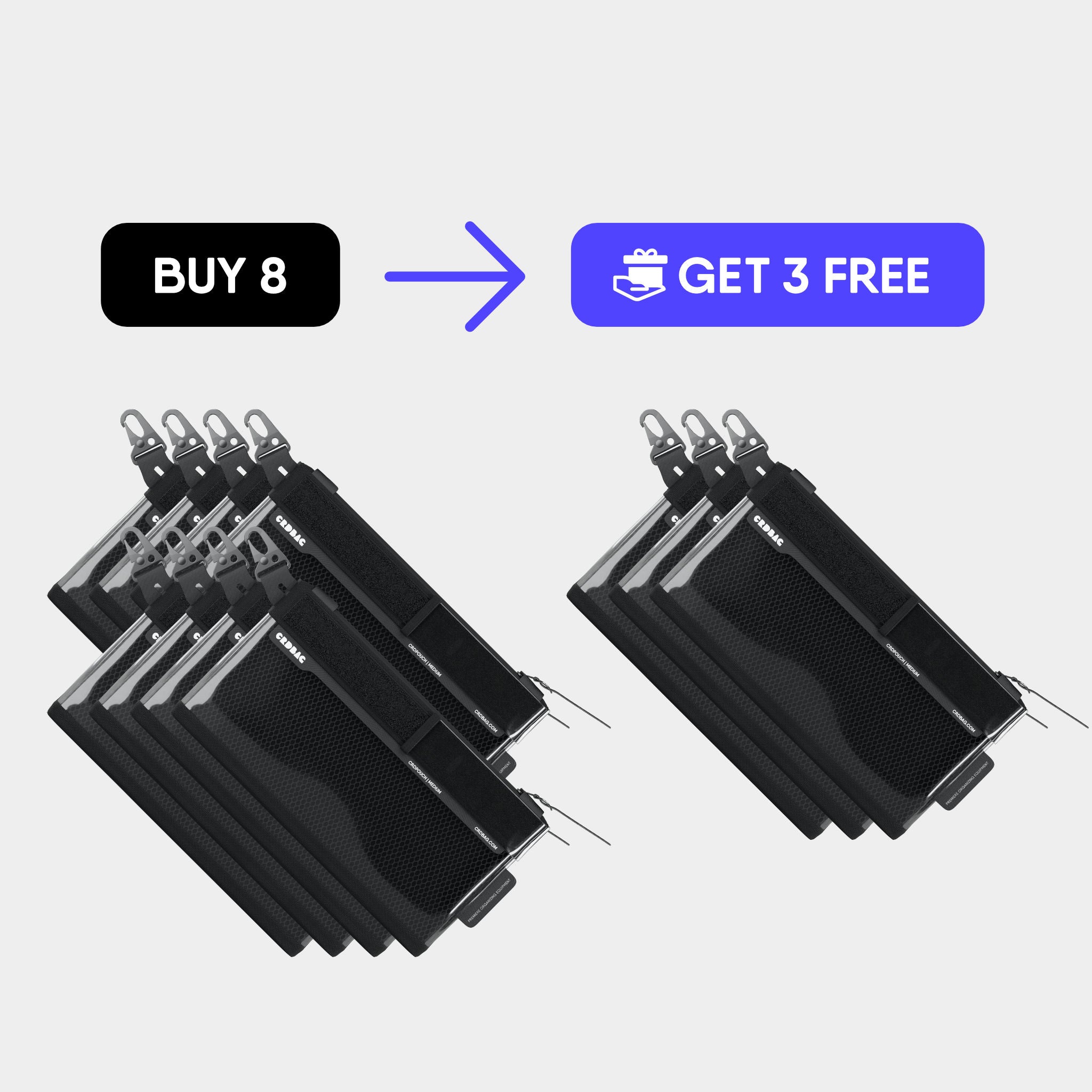 CRDPOUCH Medium 8+3 Free Bundle