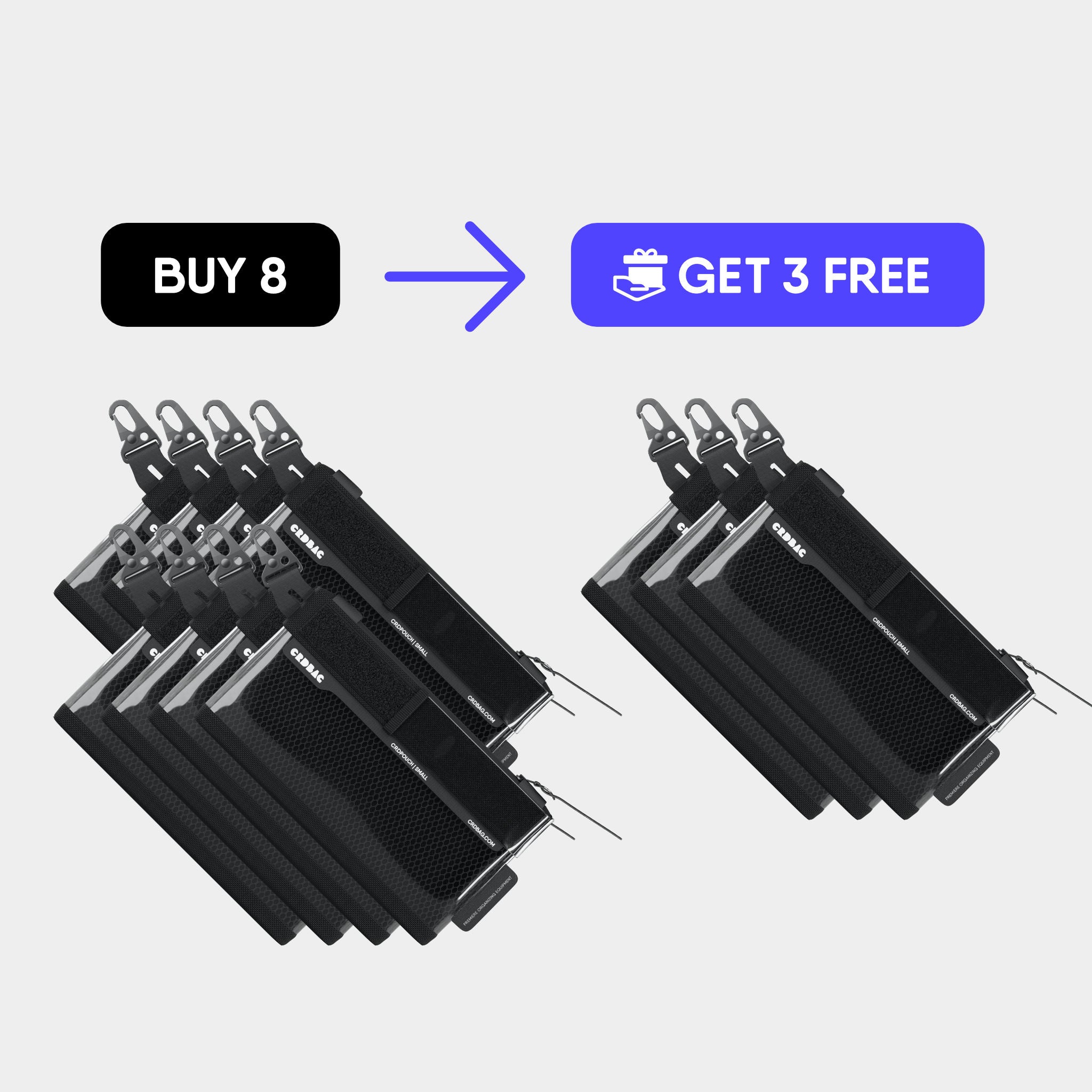 CRDPOUCH Small 8+3 Free Bundle