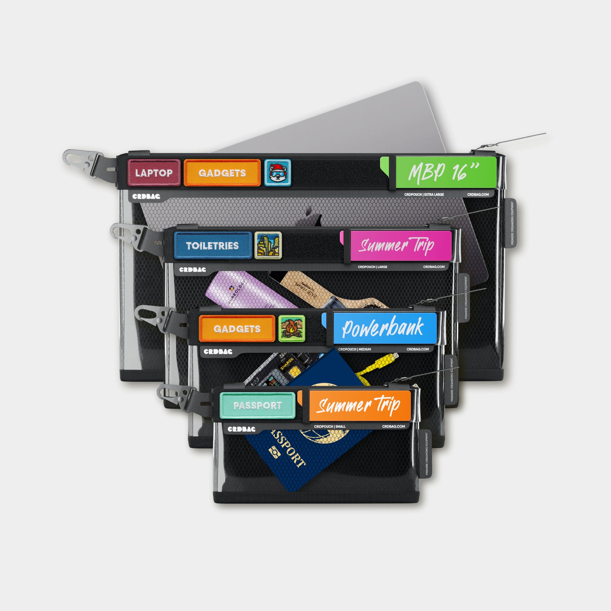 CRDPOUCH 4 Sizes Travel Organizer Bundle